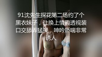 91沈先生探花第二场约了个黑衣妹子，让换上情趣透视装口交舔弄猛操，呻吟娇喘非常诱人