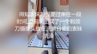 ✿得知表妹暑假要过来住一段时间,提前网上买了一个剃须刀摄像头放在洗漱台偷拍表妹洗澡