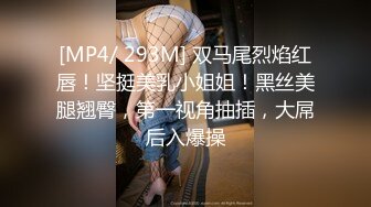 [MP4/ 293M] 双马尾烈焰红唇！坚挺美乳小姐姐！黑丝美腿翘臀，第一视角抽插，大屌后入爆操