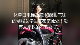 休息日电梯故障 和酸甜气味的制服女学生在密室独处！没有人来救的不安女子。