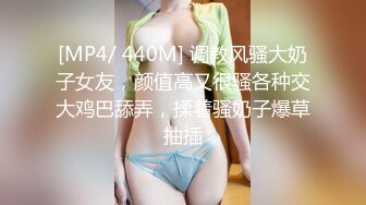 [MP4/ 440M] 调教风骚大奶子女友，颜值高又很骚各种交大鸡巴舔弄，揉着骚奶子爆草抽插