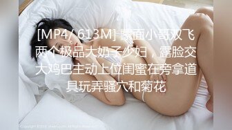 [MP4/ 613M] 蒙面小哥双飞两个极品大奶子少妇，露脸交大鸡巴主动上位闺蜜在旁拿道具玩弄骚穴和菊花